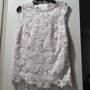 White lace top